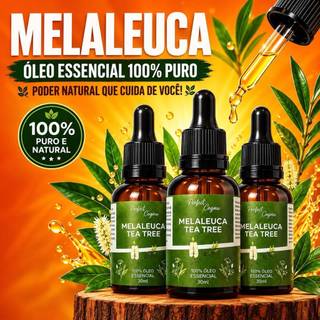 Óleo Essencial De Melaleuca Tea Tree 100% Puro 30ml Contra Micose Unhas Espinhas Frieira Piolho Original