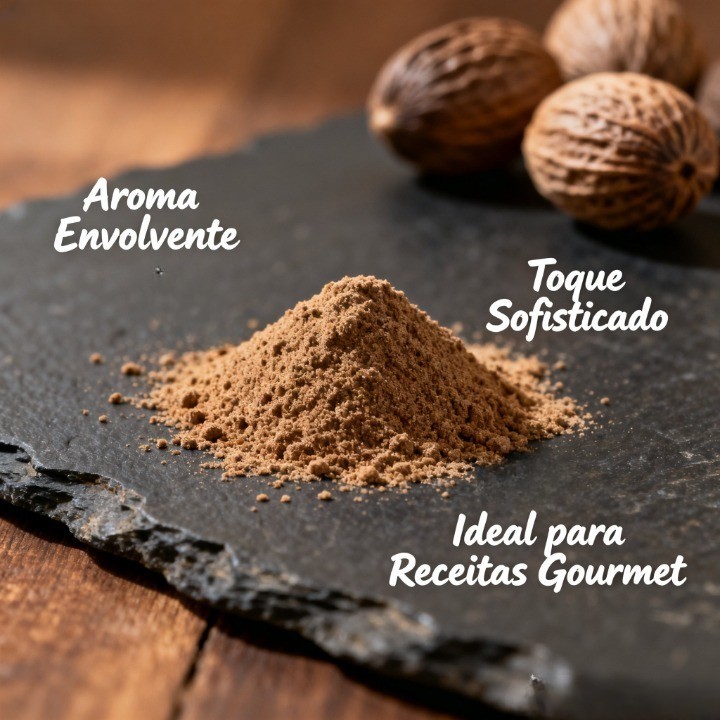 Noz Moscada em Pó Premium 25g 50g 100g - Verdinato - Sabor Aveludado para Molhos — imagem 2 de 2