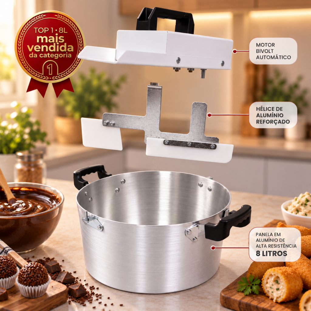 Panela Misturadora Automática 8L Bivolt TATLL (110/220V)