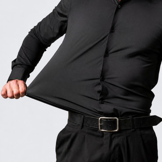 Camisa Social Masculina Slim Elastano Premium Lycra -