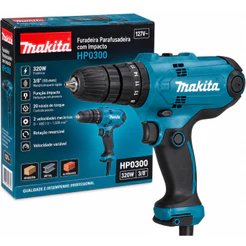 Furadeira Parafusadeira Impacto 3/8 320w HP0300 Makita 127V