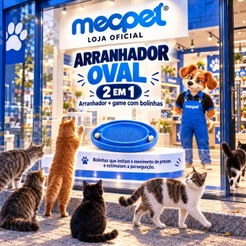 Arranhador Gato Pet Animais Felino Brinquedo Relaxante Confortavel Anti Estresse Petshop Casa Divertido