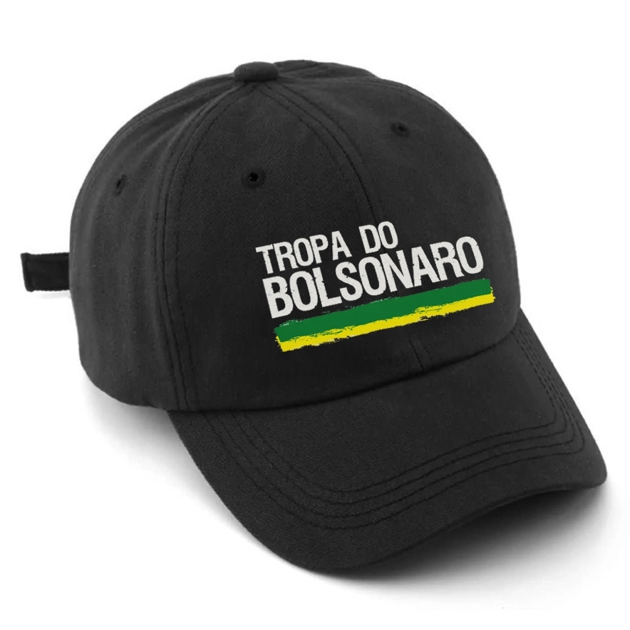 Boné Brasil 22 Boné Preto Masculino Brasil Tropa Do 22 Patriota e Feminino Baseball Aba Curva Várias Cores Premium