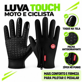 Luva Motoqueiro e Ciclista Touch Térmica para Frio Chuva Inverno – Tamanho Único