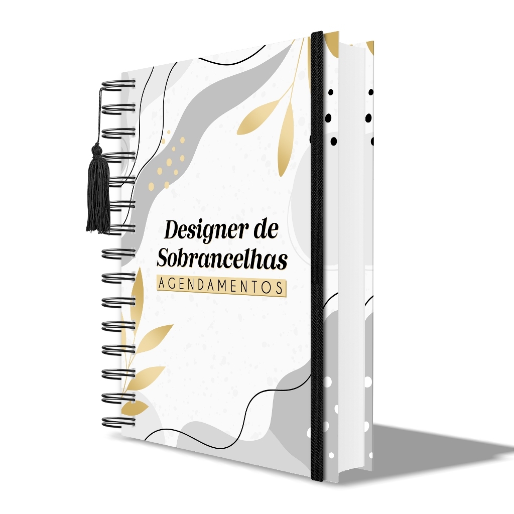 Caderneta Agendamento Designer de Sobrancelhas Caderno Agenda Design 365 Dias 30 em 30 Minutos Rosa · foto 2