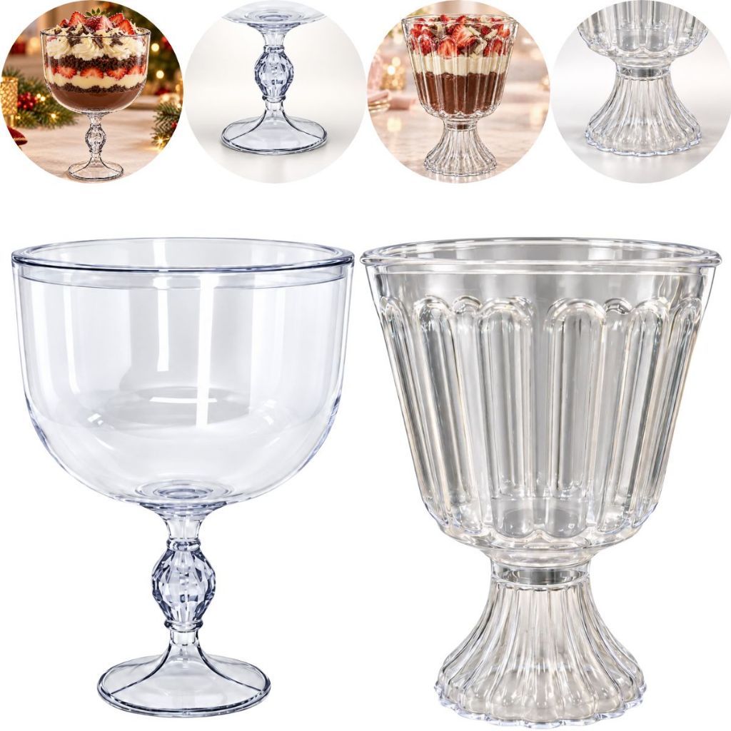 12 TAÇA AMERICANA EXCLUSIVE e CONFEITEIRO 1.250 ml  SEM TAMPA PARA BOLO (CHOCO) OFF