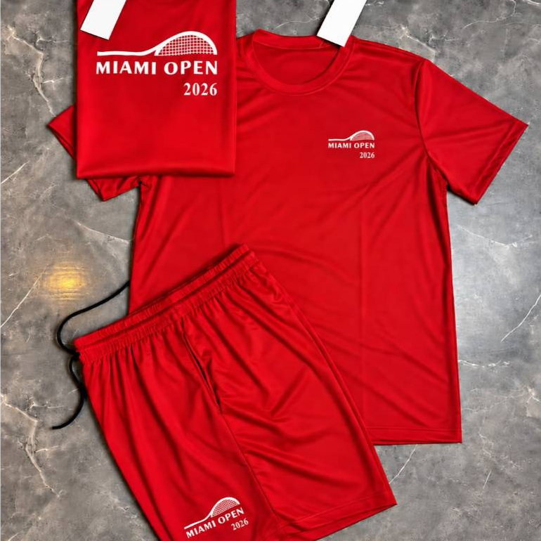 Conjunto Masculino Dry-Fit Camiseta e Bermuda VERÃO ACADEMIA FITNESS MIAMI OPN