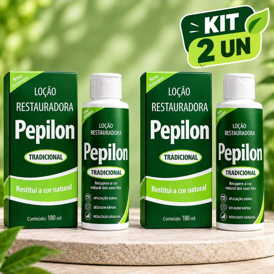 Kit 2 un Loção Restauradora Pepilon Tradicional 180 ml (Nova Embalagem)