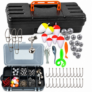 Maleta mais Estojo completo com acessorios para pesca esportiva Lazer