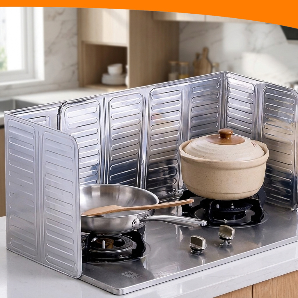 Protetor Anti-respingos de Aluminio Fogão a Gás Cozinha Sem Sujeira