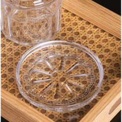 Prato Decorativo Belle Epoque 11cm Cristal Ecológico Lyor Doces Bombons Petiscos Mesa Posta Bandeja Aparador Elegante