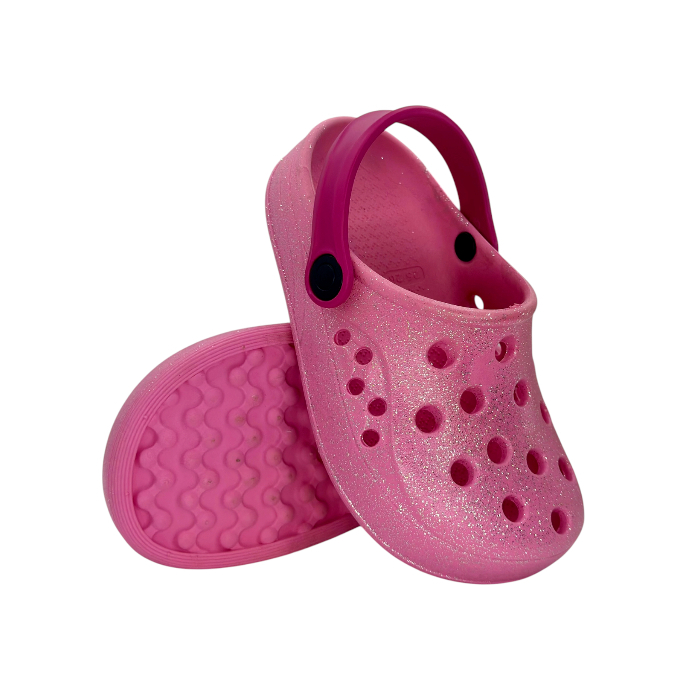 Babuche Infantil Meninas Brilho Glitter Colorido