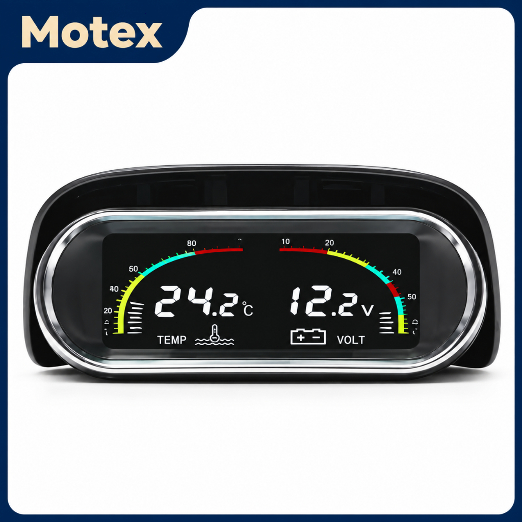 Medidor Digital Automotivo de Temperatura da Água e Voltagem 12V com Sensor de 10mm