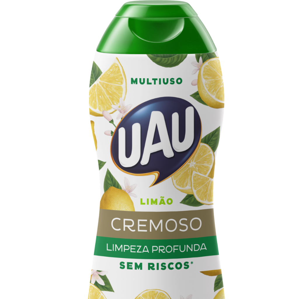 Kit UAU com 3un Multiuso UAU Cremoso LIMÃO 400ml — imagem 2 de 2