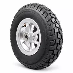 Roda Aluminio Aro 8 Com Pneu 6 Lonas E Camara Completa Para Carreta de Moto Carretinha Reboque Carrinho de picolé 1pc