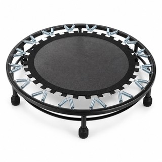 Mini Jump 32 Molas Profissional 98cm Preto com Capacidade 180kg para Treino Fitness, Aeróbico e Academia em Casa