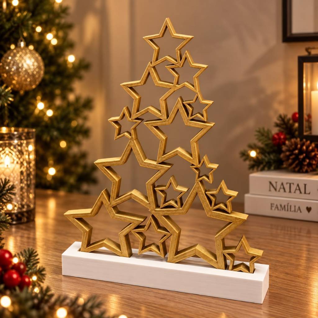 Arvore de Natal estrelas, otimo para decorações de natal