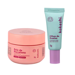 Kit Pele de Porcelana Sensiveis e Olhos de Gueixa - Kokeshi
