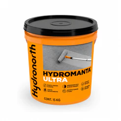 Manta Líquida Emborrachada Impermeabilizante 15KG Hydronorth Hydromanta Ultra Concreto Balde