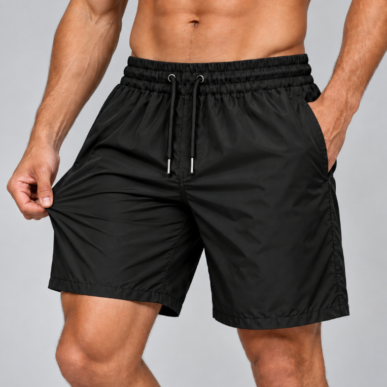 Short Masculino Tactel Elastano Bolso Tela Respirável Academia Praia Piscina Verão