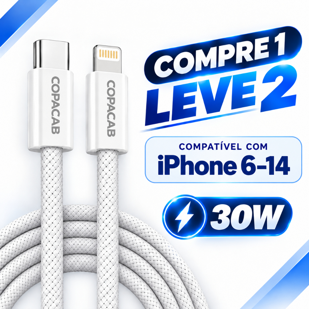 ( ORIGINAL ) Cabo Tipo C para Lightning 30W PD carregamento rápido Turbo,Para iPhone 8 XR 11 12 13 14 ProMax iPad USB-C