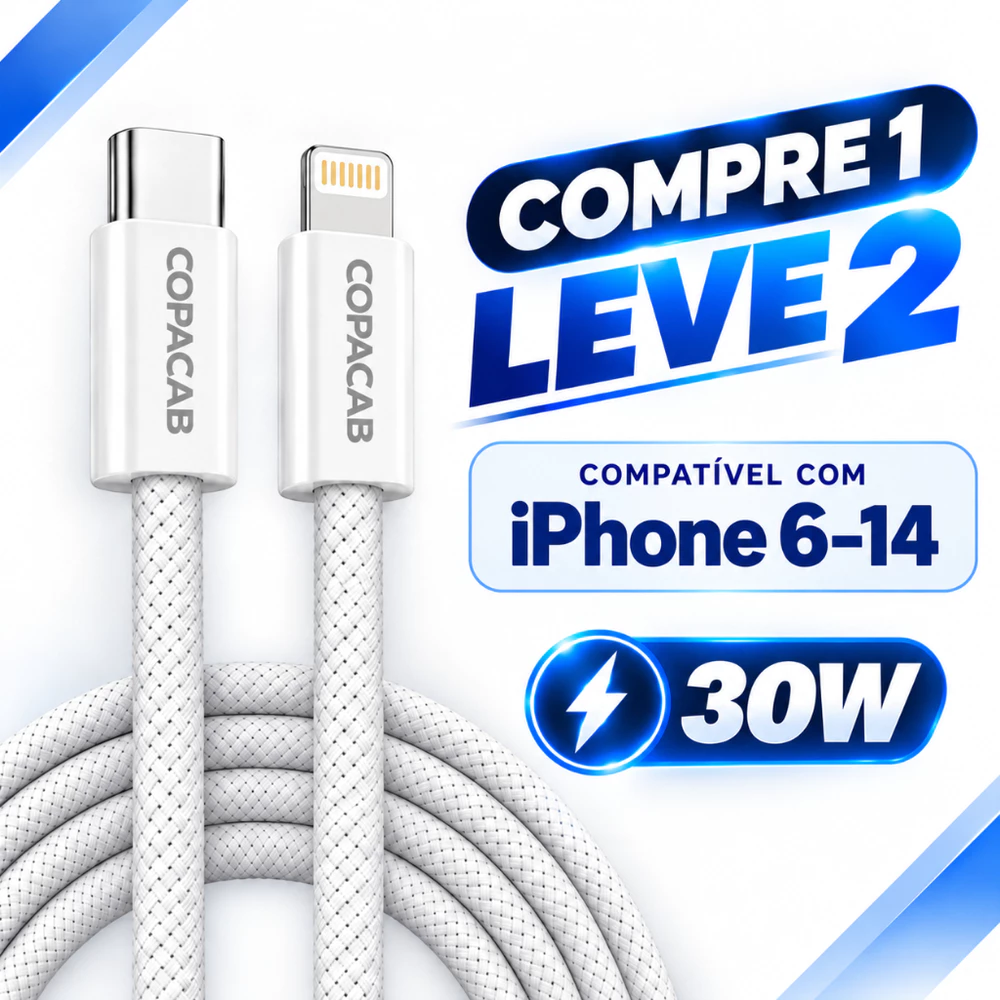( ORIGINAL ) Cabo Tipo C para Lightning 30W PD carregamento rápido Turbo,Para iPhone 8 XR 11 12 13 14 ProMax iPad USB-C
