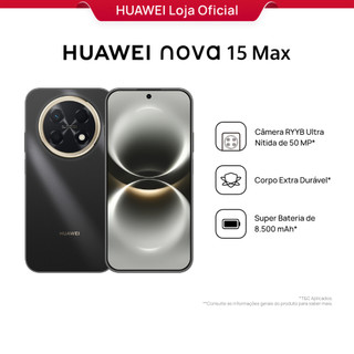 HUAWEI nova 15 Max | Smartphone | 8GB+256GB | Câmera de 50 MP | Bateria de 8.500 mAh