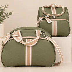 Kit bolsa maternidade luxo menino e menina acompanha mala G e uma mochila multifuncional mãe e bebê impeemeável