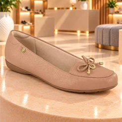Sapato Mocassim Modare Ultra Conforto Original Macia Detalhe de Laço Sapatilha