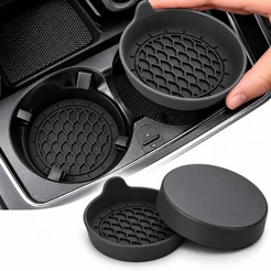 Porta Copos Carro Silicone Antiderrapante Kit 2 Universal Protetor Console Automotivo
