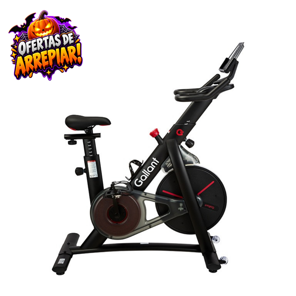 Bicicleta Ergométrica Spinning Gallant Connect Max Magnética Ate 120kg Roda De Inercia 7,5kg (GSB07HMGB-PT)