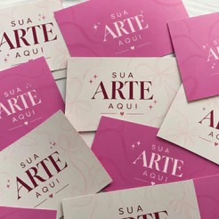 CARTÃO DE AGRADECIMENTO AO CLIENTE - PERSONALIZÁVEL COM A SUA ARTE!