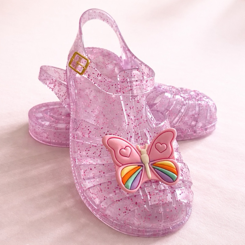 Sandália Infantil Várias Cores Estilo Melissa com Fivela Confortável