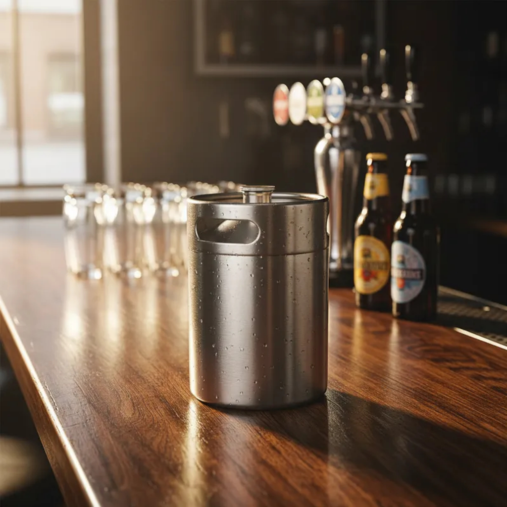 Mini Keg 2l Inox Growler Inox Barril Chopp Cerveja