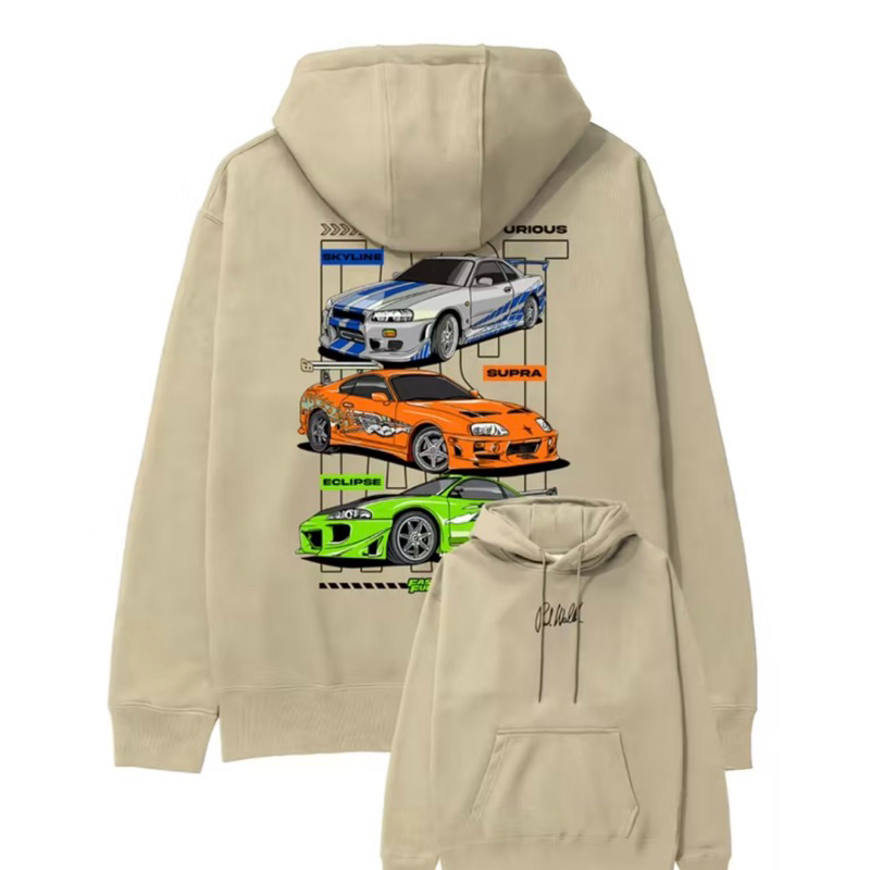 Moletom Velozes e Furiosos Carros Brian Skyline Supra Eclypse