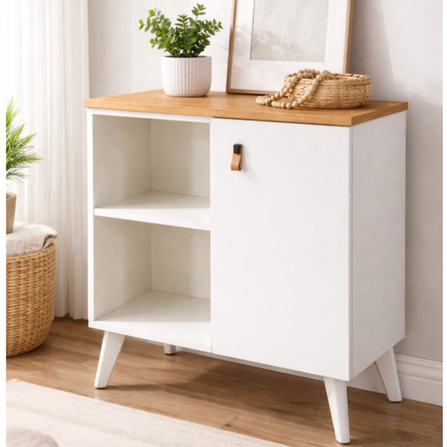 APARADOR BUFFET 1 PORTA 100% MDF CANTINHO DO CAFÉ/LOJA/ESMALTERIA/MANICURE em Oferta na Shopee