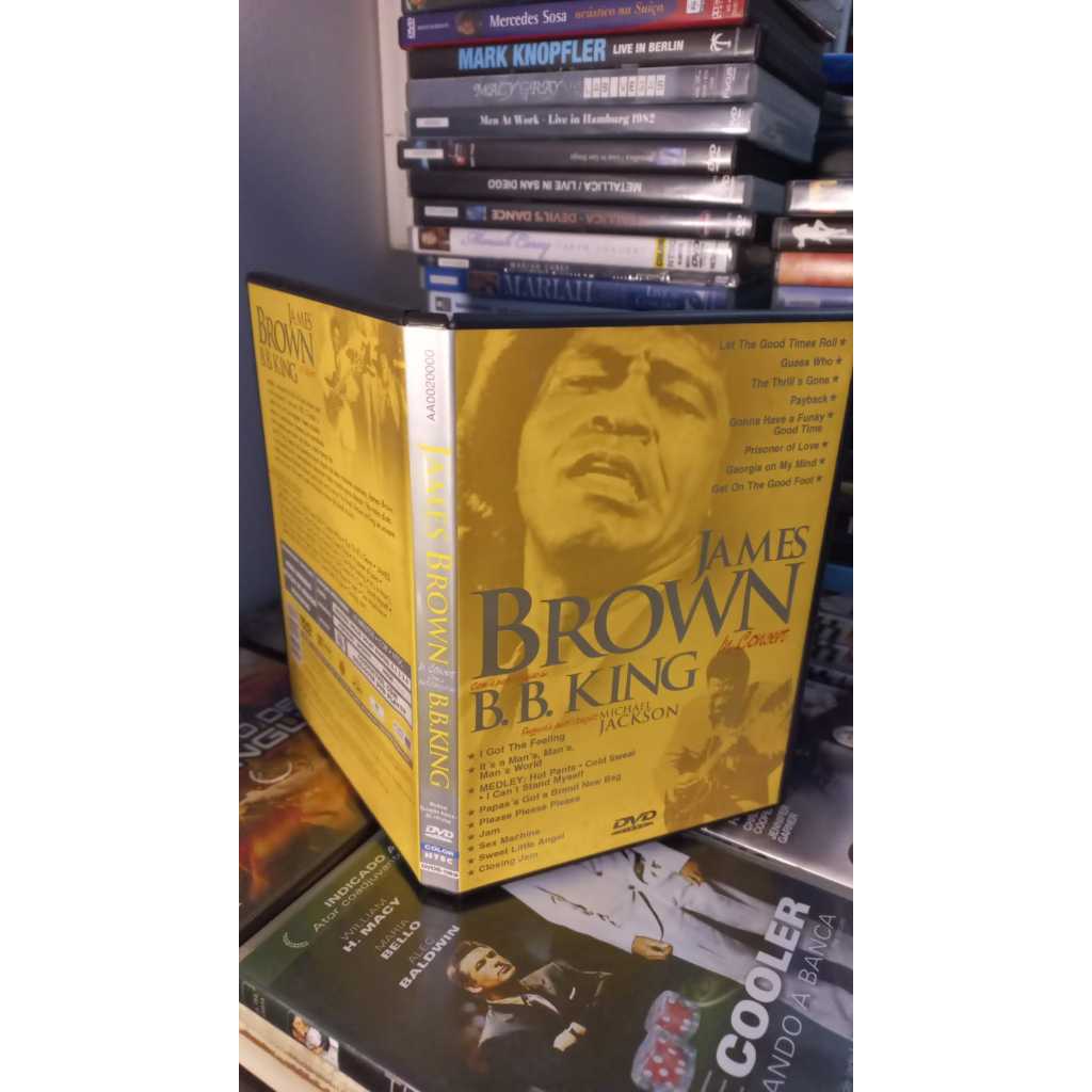 Dvd James Brown B B King In Concert Michael Jackson - Excelente estado