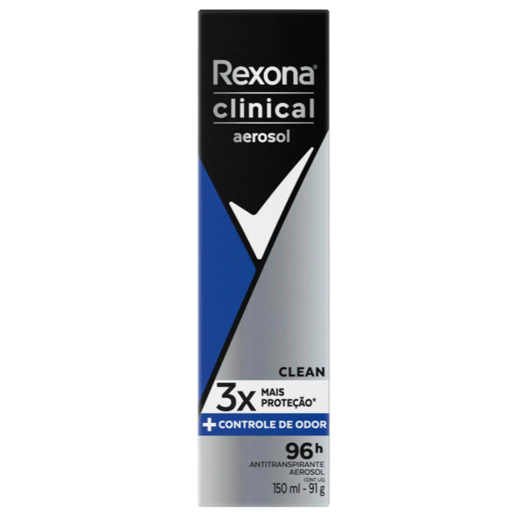 Desodorante Rexona Clinical Men Clean Aerosol 150ml