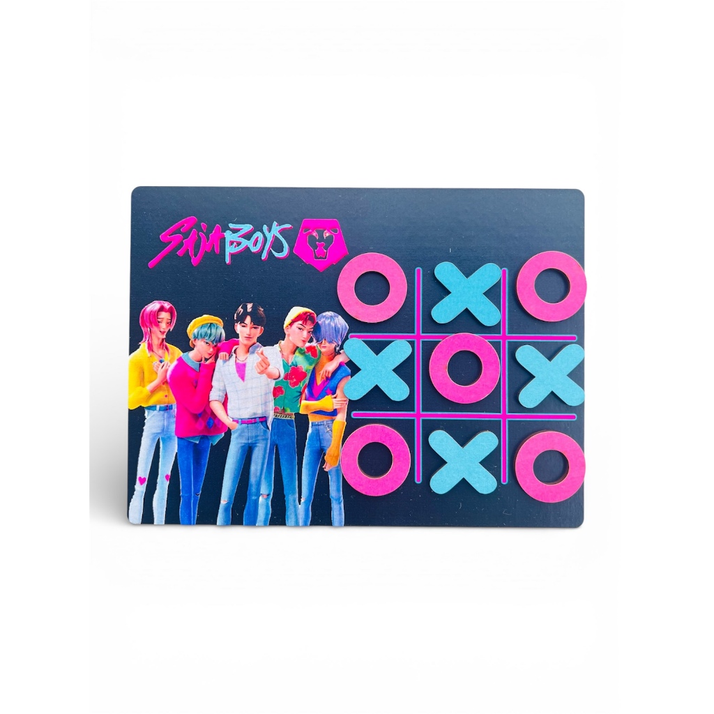 Kit 10un Jogo Da Velha Saja Boys Huntrix Kpop 18x14cm Embalagem Individual em Oferta na Shopee