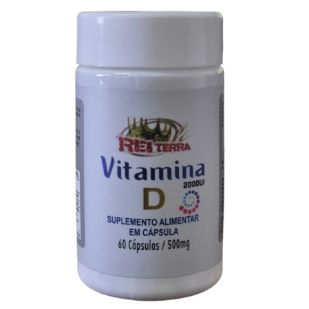 Vitamina D 60 cápsulas 500mg - Rei Terra