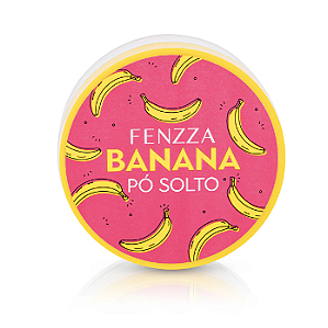 Pó Banana Fixador Translucido Fenzza Pó Solto Fenzza 15g Amarelo