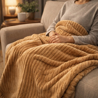 Cobertor Manta Relevo Casal Canelado 200 x 180 Cm Cores em Oferta na Shopee