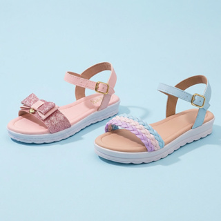Kit 2 Pares Sandália Rasteira Infantil Menina Feminina 20 ao 36 Tranças Coloridas Glitter Várias Cores Leve Confortável em Oferta na Shopee