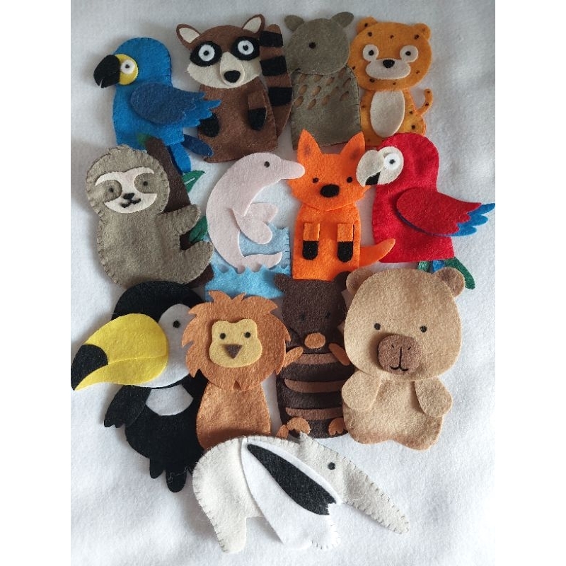 10 kit de Dedoches Fauna Brasileira