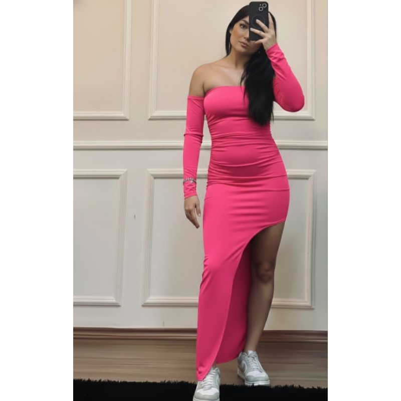 vestido longo/vestido manga longa/vestido gringo/vestido feminino/vestido tubinho