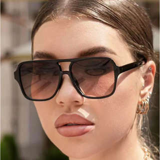 Óculos De Sol Retro Quadrado Lente Marrom Vintage Unissex em Oferta na Shopee