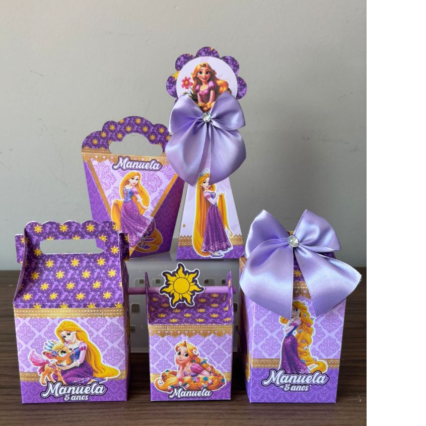 Kit Festa Rapunzel Enrolados Personalizados Lembrancinha Aniversário Infantil