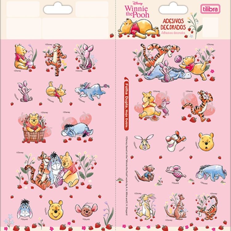 Adesivo Decorativo duplo Pooh Tilibra