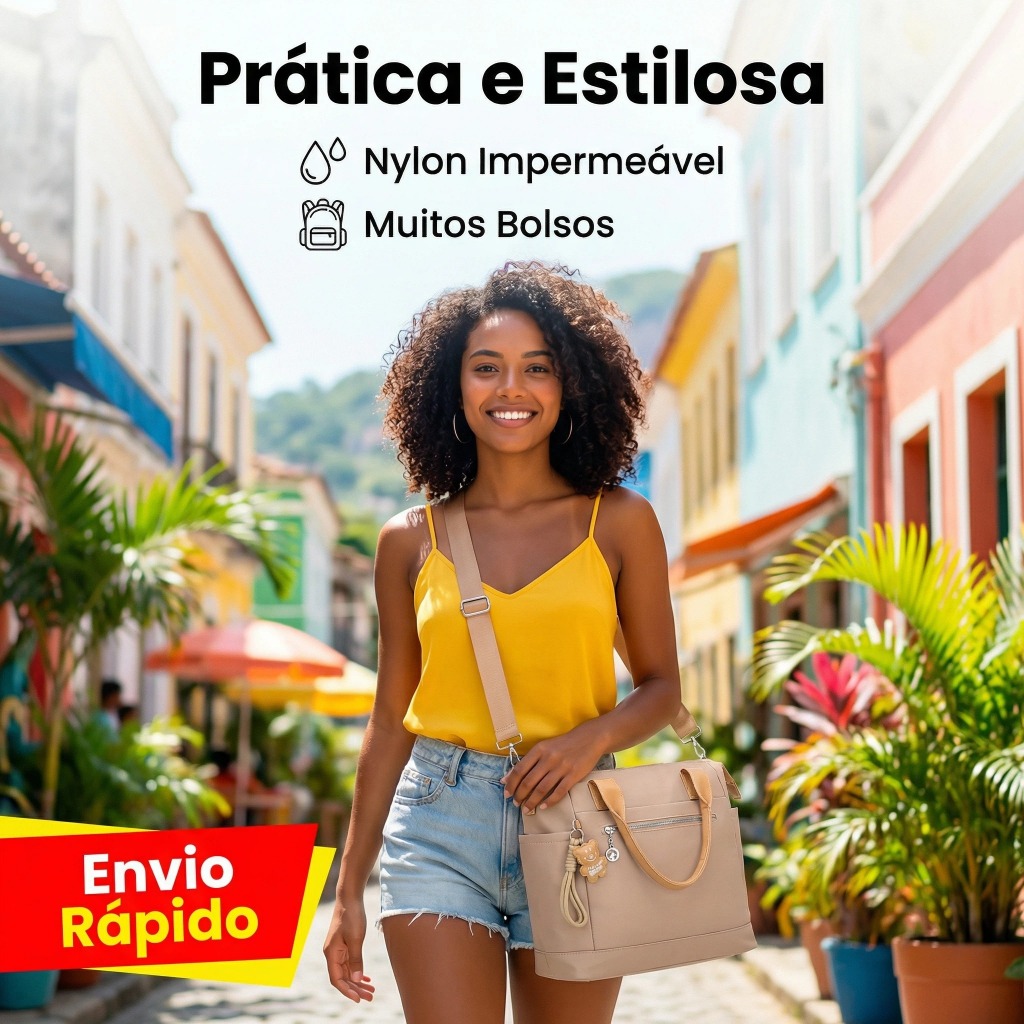 Bolsa Feminina A PROVA DA AGUAVersátil e Elegante para Festa, Trabalho, Viagem e Uso Diário L00067 em Oferta na Shopee