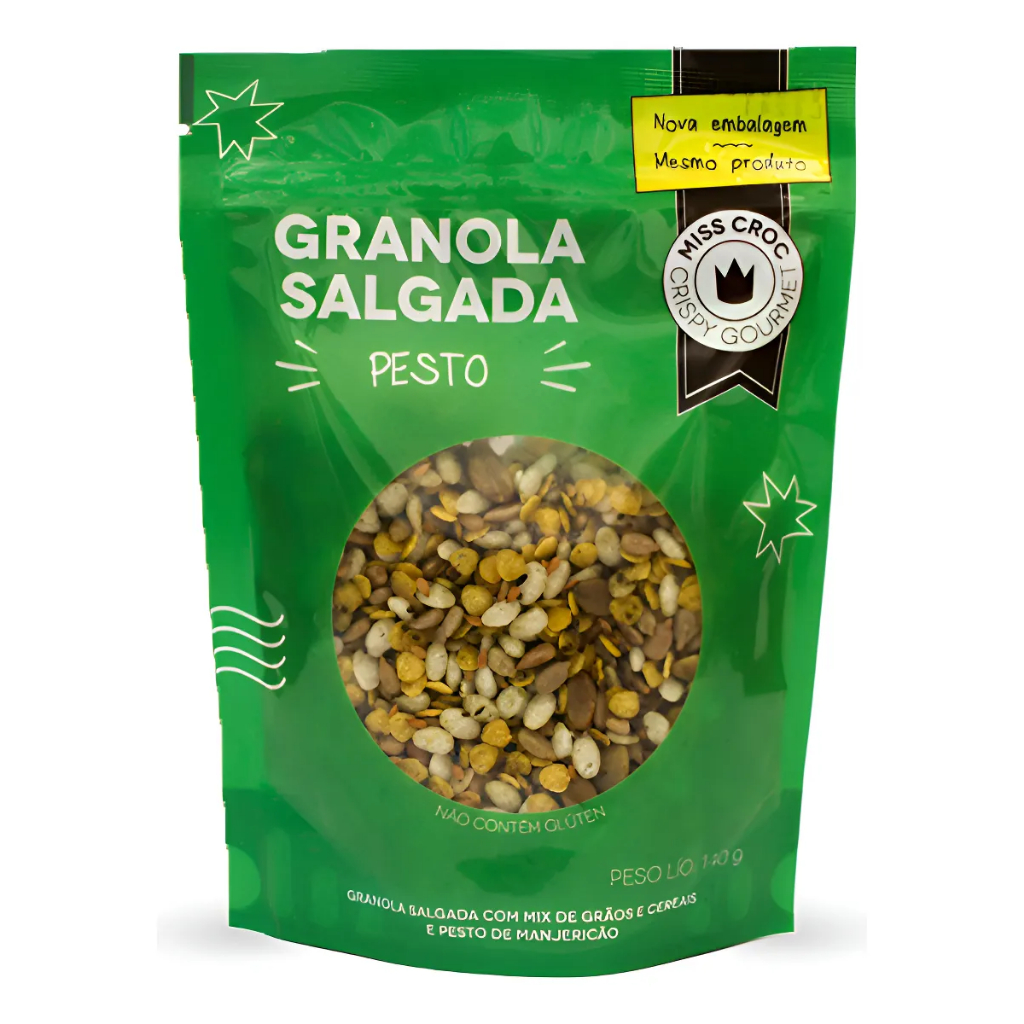 Pouch Granola Pesto 140g Miss Croc